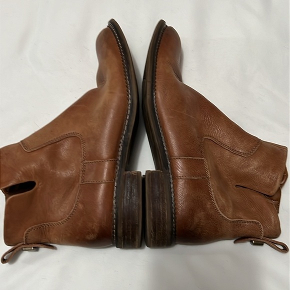 Franco Sarto Brown Leather Hoda Booties - Picture 6 of 9